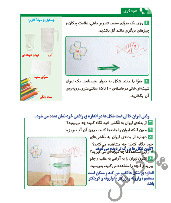 پاسخ درس 3 علوم پنجم  صفحه 3