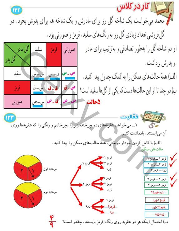 پاسخ فصل 8 ریاضی هشتم  صفحه 18