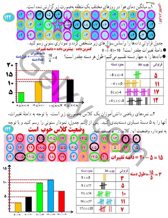 پاسخ فصل هشت ریاضی هشتم  صفحه 4