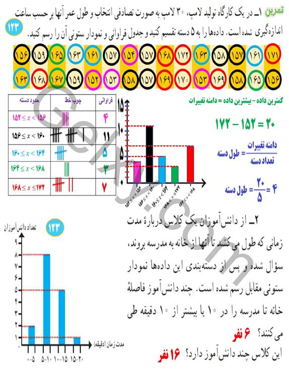 پاسخ فصل هشت ریاضی هشتم  صفحه 5