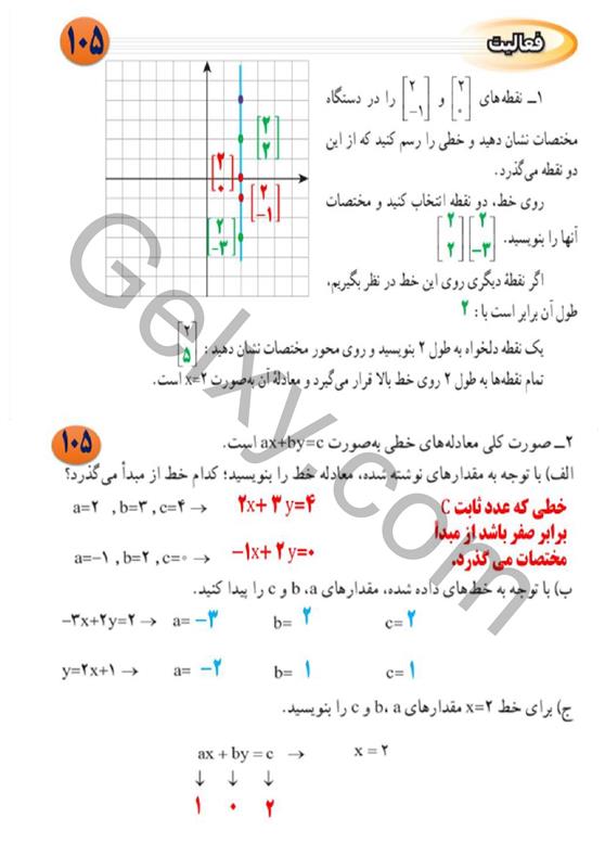 پاسخ فصل 6 ریاضی نهم  صفحه 12