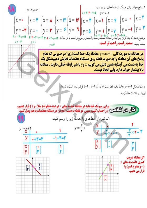 پاسخ فصل 6 ریاضی نهم  صفحه 4