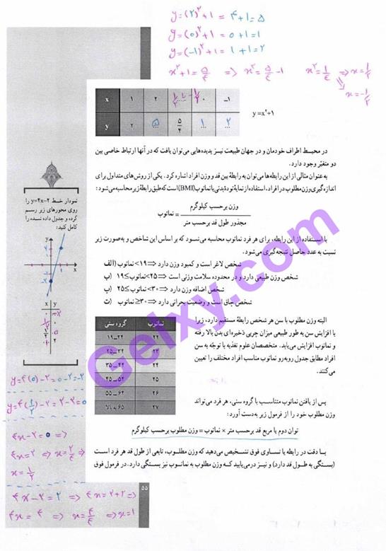 پاسخ فصل سه ریاضی و آمار دهم انسانی صفحه 4