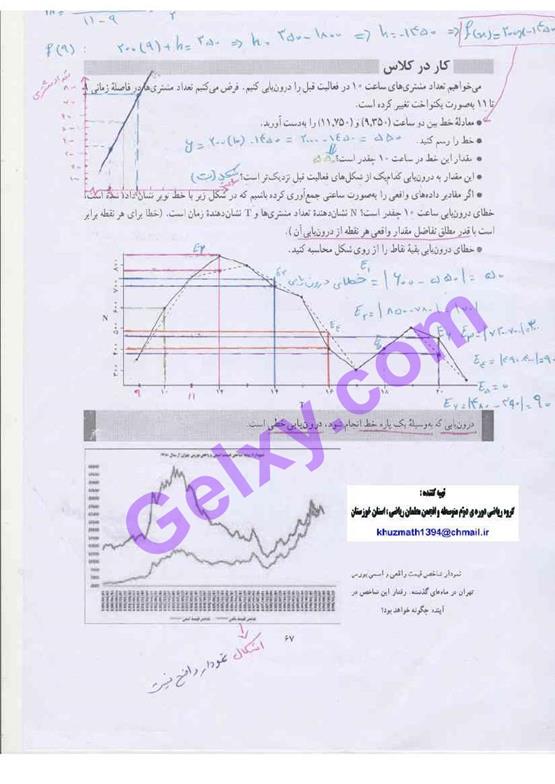 پاسخ فصل 3 ریاضی و آمار یازدهم انسانی صفحه 13