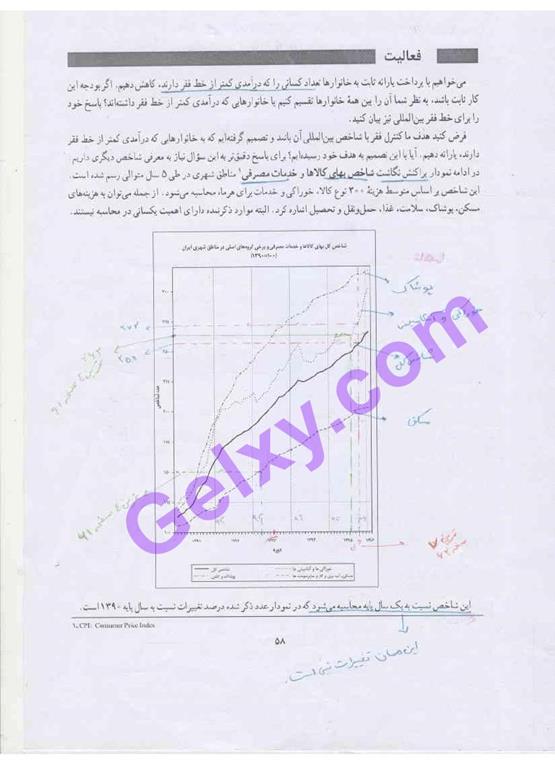 پاسخ فصل 3 ریاضی و آمار یازدهم انسانی صفحه 4