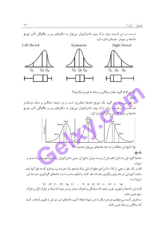 پاسخ فصل یک ریاضی و آمار دوازدهم انسانی صفحه 66