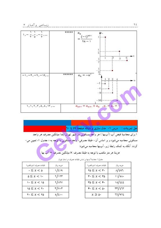 پاسخ فصل دو ریاضی و آمار دوازدهم انسانی صفحه 15