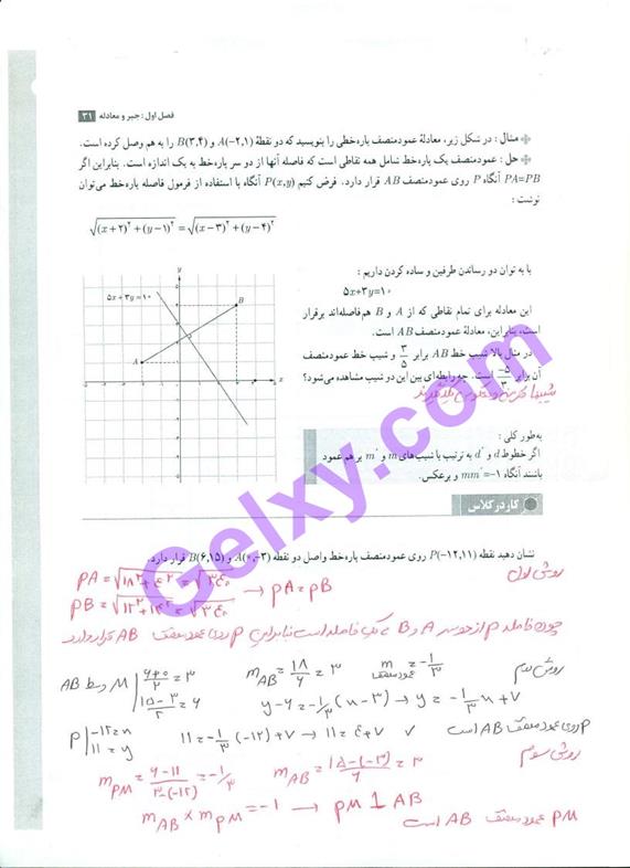 پاسخ فصل یک حسابان یازدهم ریاضی صفحه 33