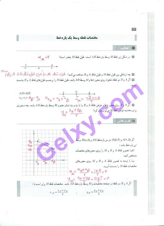 پاسخ فصل یک حسابان یازدهم ریاضی صفحه 34