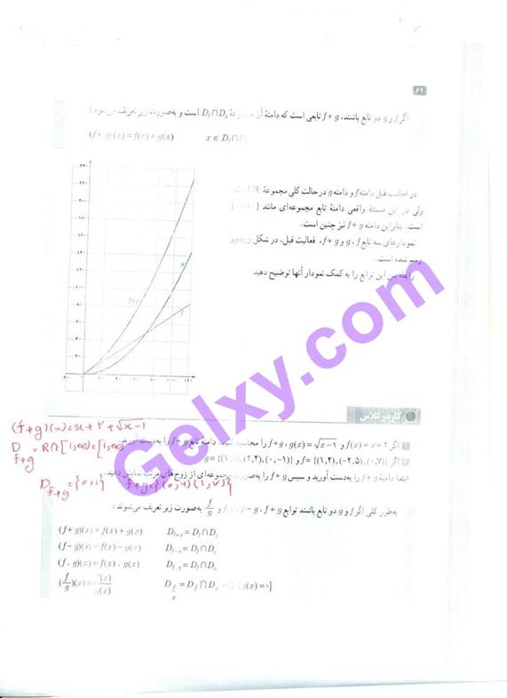 پاسخ فصل دو حسابان یازدهم ریاضی صفحه 30