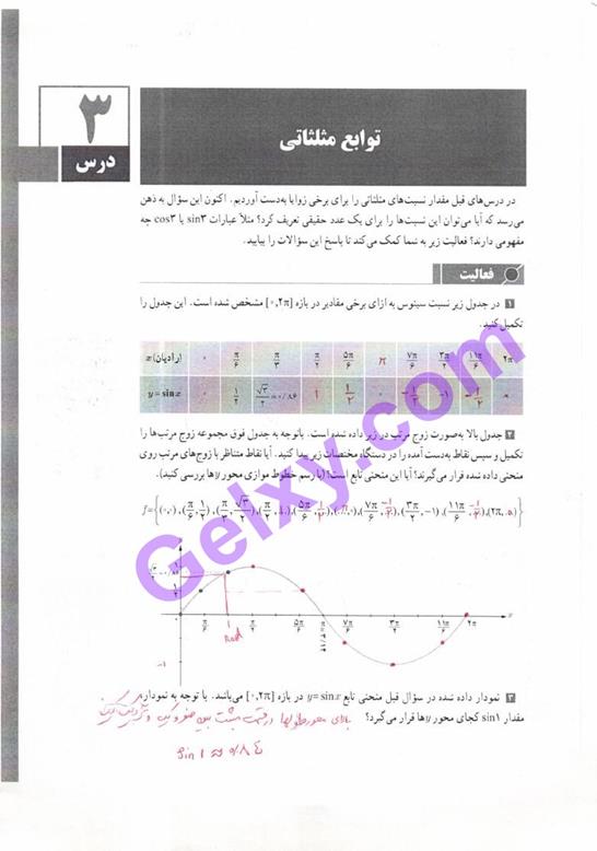 پاسخ فصل 4 حسابان یازدهم ریاضی صفحه 16