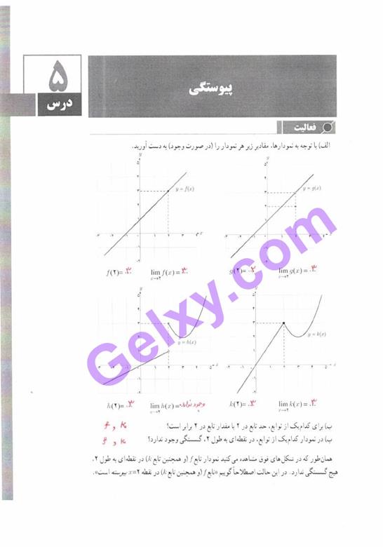 پاسخ فصل 5 حسابان یازدهم ریاضی صفحه 35