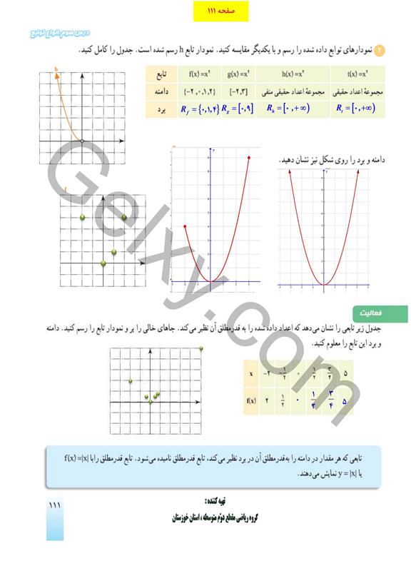 پاسخ فصل 5 ریاضی دهم صفحه 19