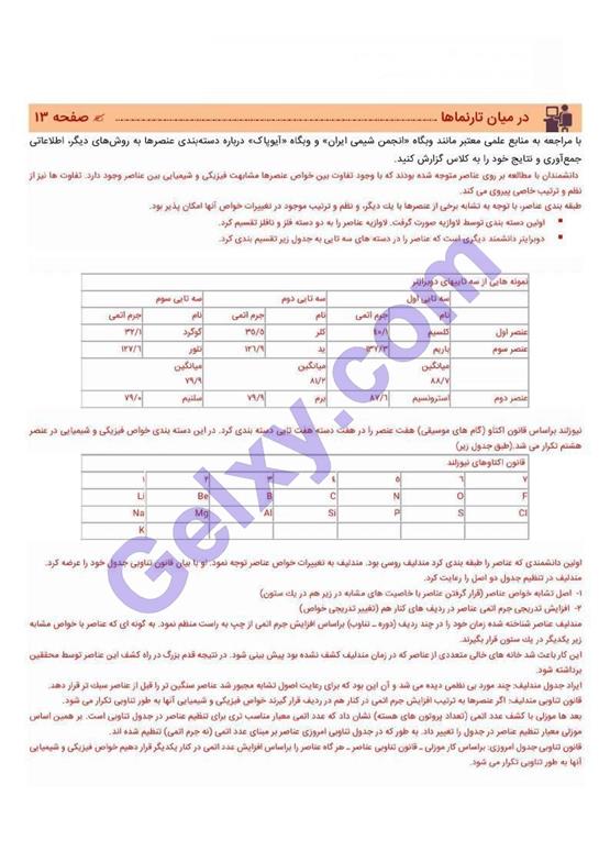 پاسخ فصل 1 شیمی دهم صفحه 4