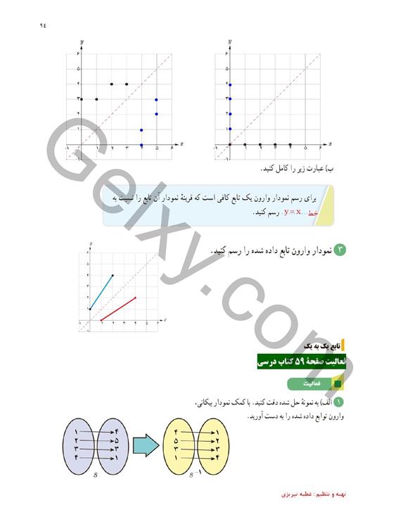 پاسخ فصل سه ریاضی یازدهم تجربی صفحه 15