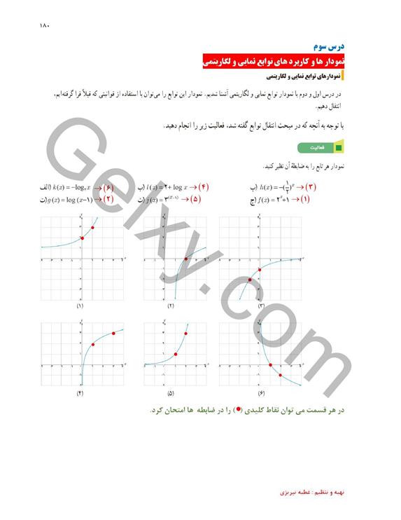 پاسخ فصل پنج ریاضی یازدهم تجربی صفحه 28