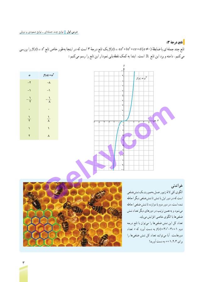 پاسخ فصل یک ریاضی دوازدهم تجربی صفحه 3