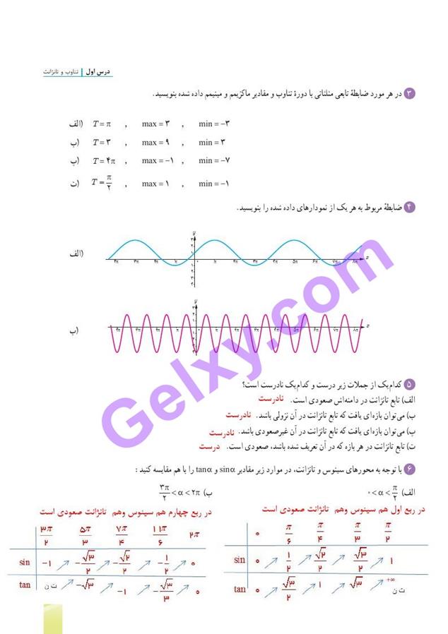 پاسخ فصل 2 ریاضی دوازدهم تجربی صفحه 28