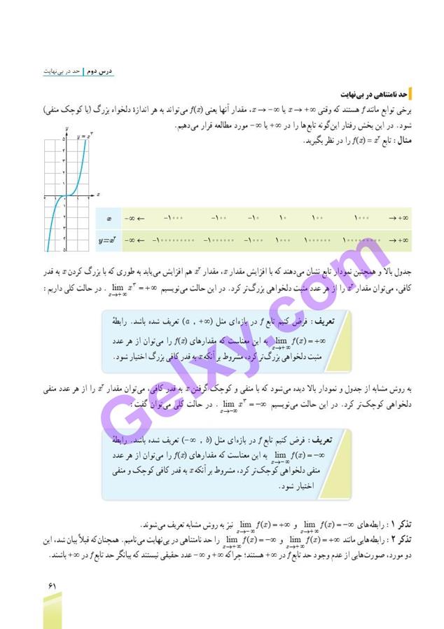 پاسخ فصل سه ریاضی دوازدهم تجربی صفحه 25