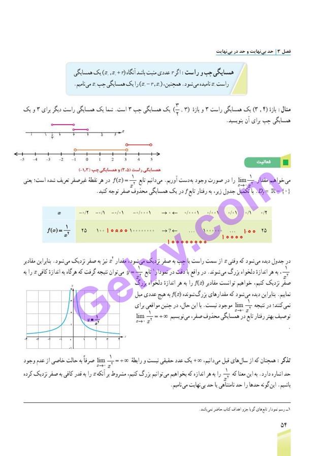 پاسخ فصل سه ریاضی دوازدهم تجربی صفحه 9