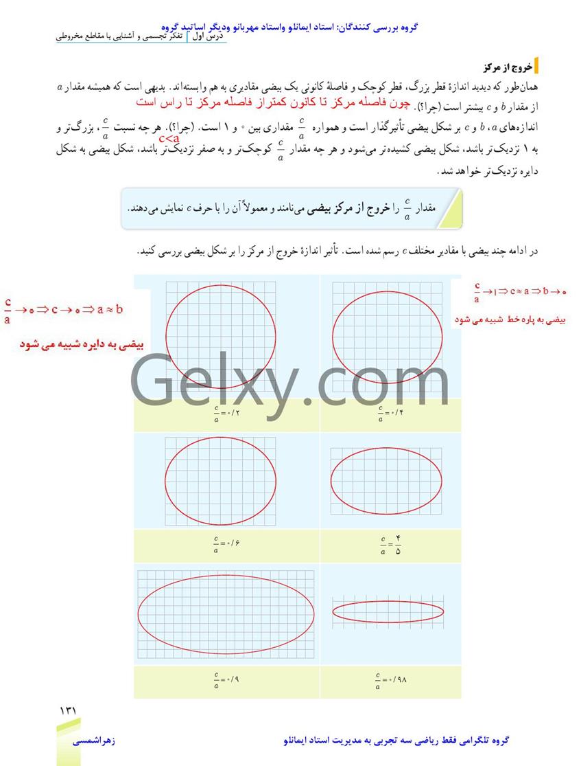 پاسخ فصل شش ریاضی دوازدهم تجربی صفحه 12