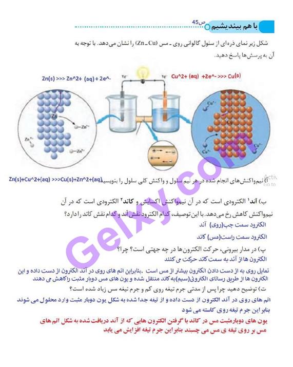 پاسخ فصل 2 شیمی دوازدهم صفحه 6