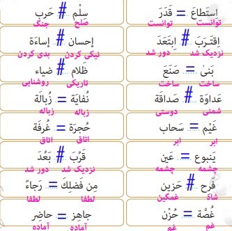 جواب تمرین صفحه ۶۶ درس ۵ عربی دهم